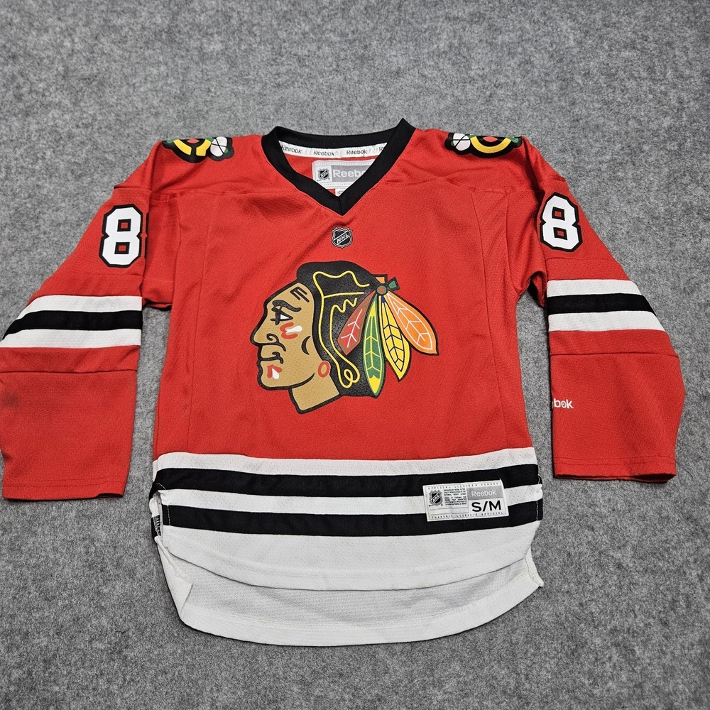 Reebok Youth S/M Chicago Blackhawks Patrick Kane 88 NHL Licensed Jersey Red